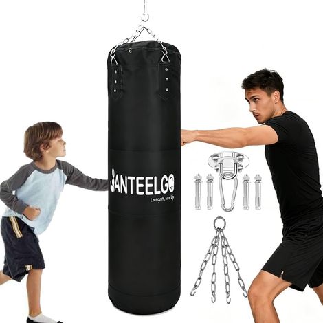 Sac de Frappe Adulte Non Rempli 120cm: Oxford Lourd Sac de Boxe - Sac de Frappe pour MMA, Muay Thai, Kickboxing, Entraînement à Domicile, Arts Martiaux (1/5)