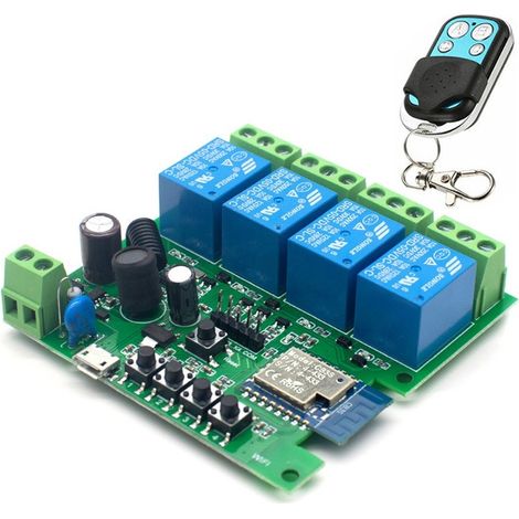 Tuya Modulo Relè Smart WiFi con Telecomando RF433 4