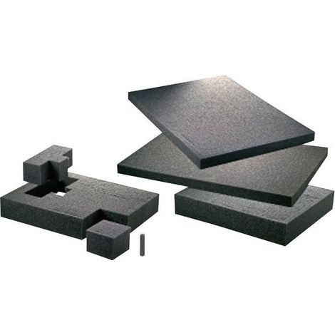 Toolcraft – Insert en mousse 300 x 300 x 10 mm – Protection pour objets sensibles – 1 pièce – Pour équipements photo et laser (1/2)