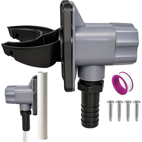 Recuperateur d Eau de Pluie pour Tuyau de Descente 70–110 mm récupérateur eau de pluie Adapté aux Toitures Jusqu’à 80 m², Fourni avec Tous Accessoires de Montage (1/5)