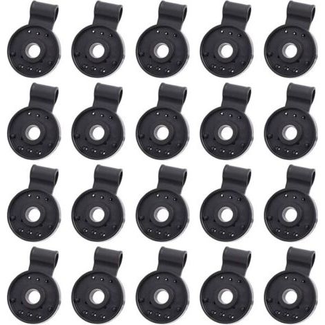 20 clips en plastique pour toiles d'ombrage, clips ronds pour filets, toiles d'ombrage de jardin, accessoires pour films de serre (1/5)