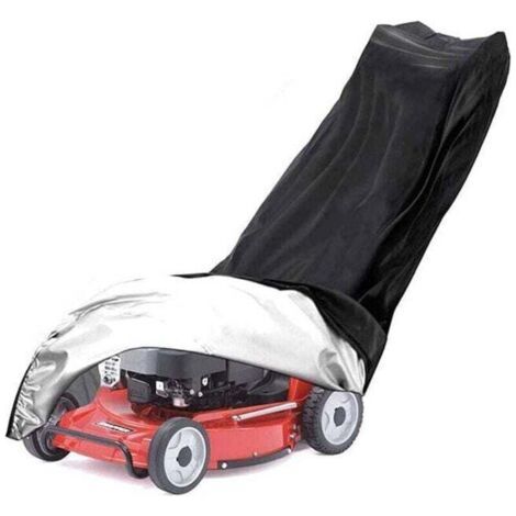 VURAHOME - Housse de tondeuse à gazon, XU, 210D, Avec cordon de serrage et sac de rangement, Housse de protection adaptée à la plupart des modèles de tondeuse à gazon 188x99x63,5cm - (1/4)