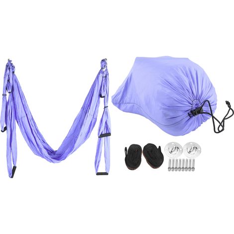 Leichte Anti-Schwerkraft-Yoga-Hängematte, Heimfitness-Zubehör, blau-violette Yoga-Schaukel (1/5)