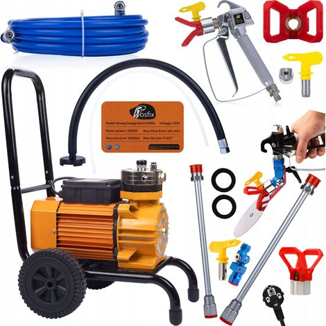 Pulverizador Airless Rosfix Strong Blue Storm SBS03 – Motor 3500W Presion 22MPA Pintura Profesional (1/5)