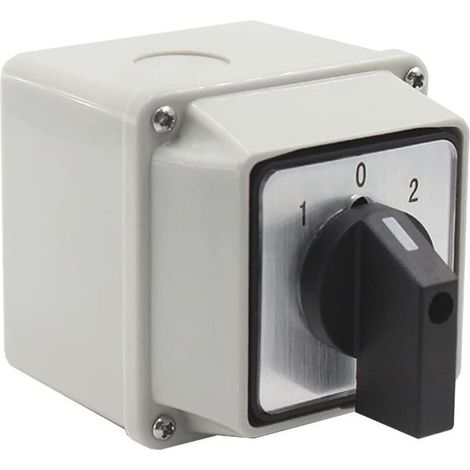 Aougo Inverseur de source universel étanche IP65 380 V, 20 A Sélecteur à came rotative pour démarrage moteur asynchrone - LW26-20 (1/4)