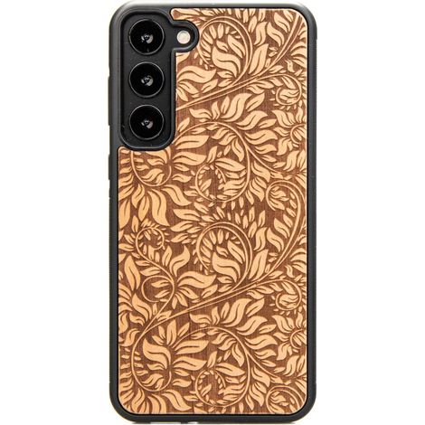 Bewood Holzhülle für Samsung Galaxy S23 Plus APFELBLÄTTER (1/4)