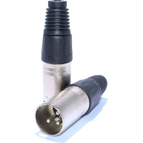 3-pin male XLR connector for microphone, audio tuner, balanced head for recording equipment, XLR solder wire (1/4)