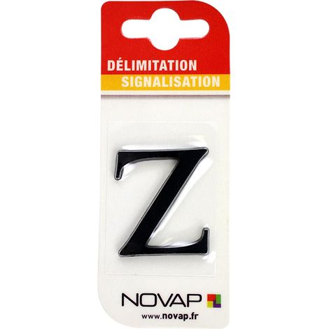Lettre Z Noire Hauteur 25mm - 4620350