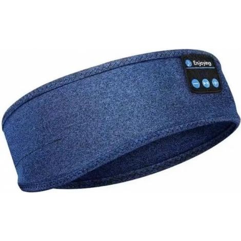 Casque de sommeil Bluetooth, bandeau sport, confort de sommeil, Bluetooth V5.2, musique, sommeil, exercice, voyage, bleu
