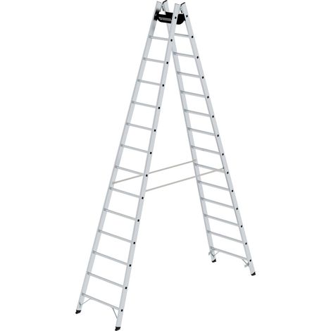 Günzburger Steigtechnik Escabeau à barreaux 2 x 14 échelons - 033028 (1/4)