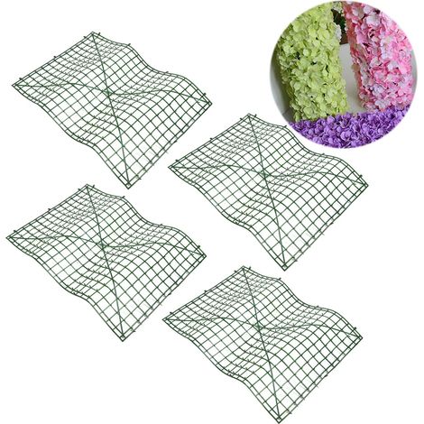 10 Cadres Fleurs Plastique pour Décoration Murale Mariage 60x40cm, Clôtures Décoratives Fête