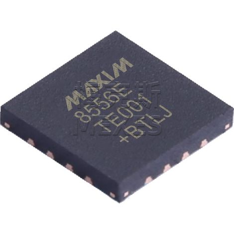 MAX8556ETE+T and MAX8880EUT+T chips, electronic components and electronic parts, 5 units of each.