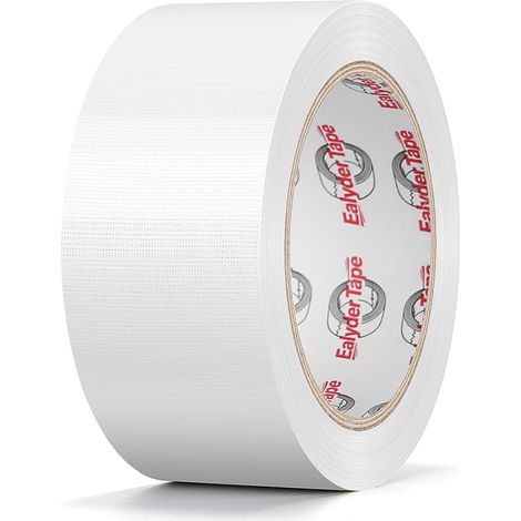 1 Rouleau Ruban Toilé Blanc 50mmx27,4m Fort Imperméable Int/Ext (1/5)