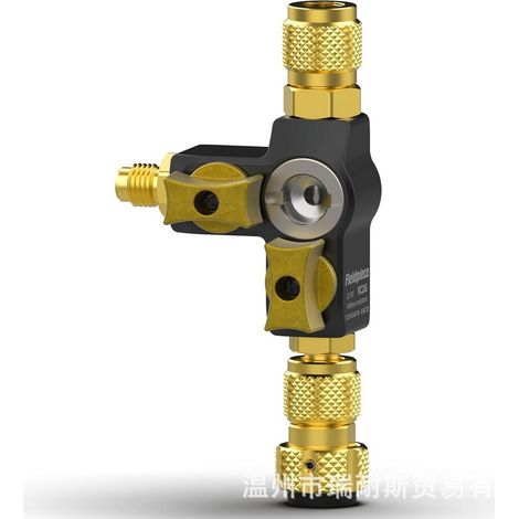 Outil de retrait d'obus de valve 1/4″, conception à double valve avec fenêtre de visualisation, compatible avec les outils CVC A2L
