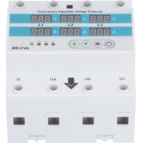 Relais de protection de tension triphasé réglable MR FVA pour la protection contre les surtensions et les sous-tensions AC220V (1/5)