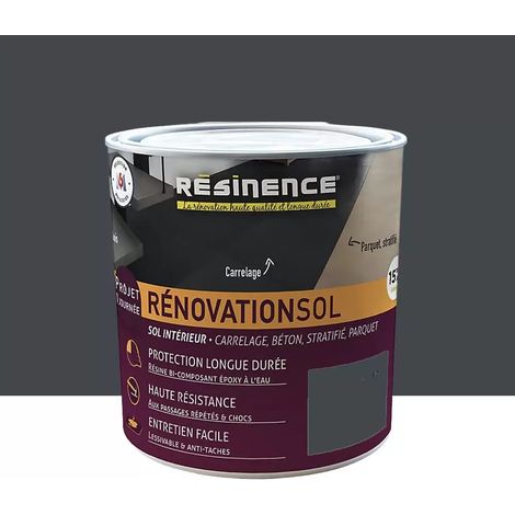 Résine colorée RÉSINENCE RénovationSol Graphite 0,3 L (1/3)
