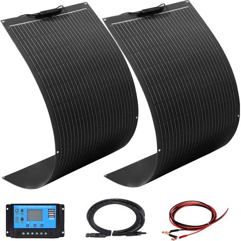 Panneau Solaire Flexible, Léger, Haute Efficacité, Kit solaire de 200W (1/2)