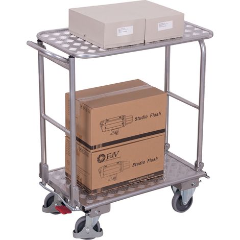 VARIOfit Aluminium Klappbügelwagen mit 2 Etagen (1/3)
