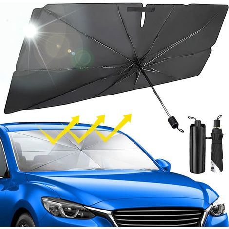 Parasol plegable para parabrisas de coche: bloquea los rayos UV y protege el interior del vehículo. (1/5)
