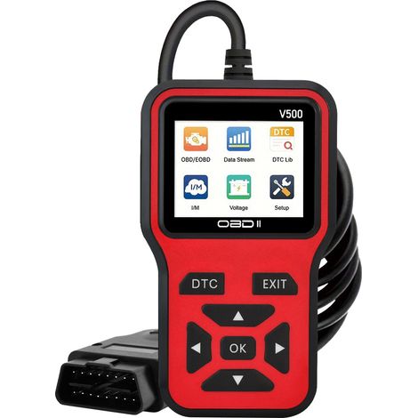 Outil de diagnostic et de détection de pannes automobiles V500 : décodeur OBD2, affichage universel, décodage précis (1/5)