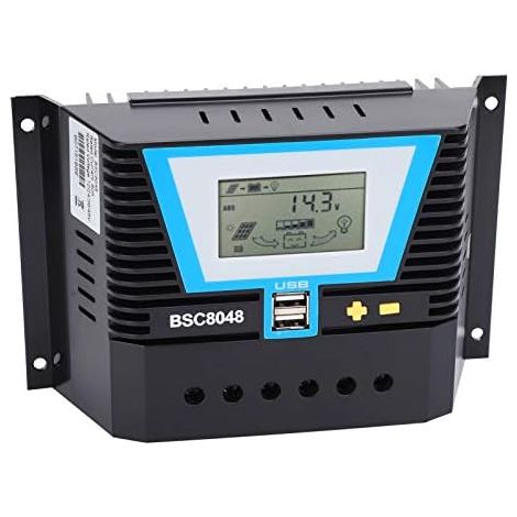 Contrôleur Solaire 80A, Régulateur de Charge Intelligent 12V 24V 36V 48V, pour Batteries Diverses, Idéal pour Systèmes Solaires Hors Réseau (1/5)