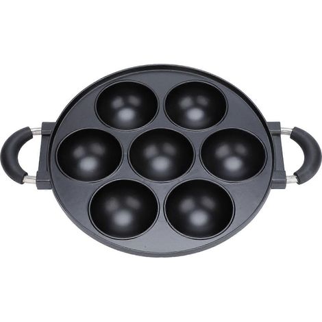 Moule à pâtisserie rond à trous (7/12/19) pour cake pops, takoyaki et crêpes aux œufs. Moule à takoyaki en aluminium, démoulage facile, nettoyage rapide, outil de cuisine polyvalent. (1/5)
