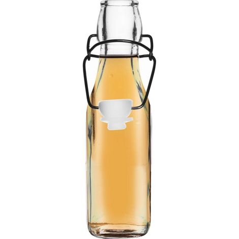 Glasflasche mit Clip 290 ml (1/5)