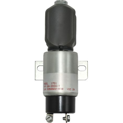 Électrovanne d'arrêt SA-3934-T 1751-12E3U1B1 pour groupe électrogène Mitsubishi MG500/MG530, 3 bornes (1/5)
