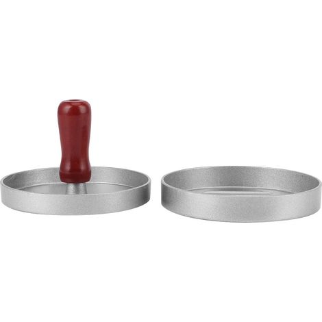 Runde Hamburgerpresse aus antihaftbeschichteter Aluminiumlegierung, Küchenzubehör (1/5)