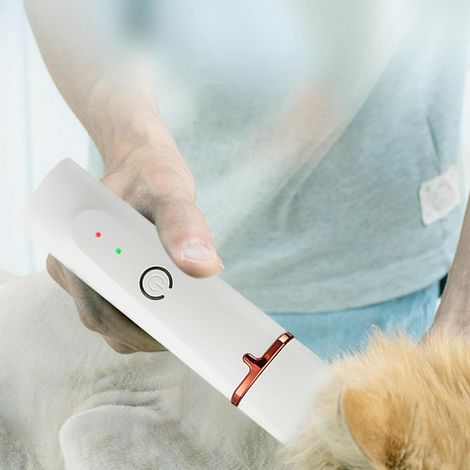 Kit de toilettage 4 en 1 silencieux pour animaux de compagnie, comprenant une tondeuse et une lime à ongles pour chats et chiens, avec têtes de coupe larges, étroites et de précision, ainsi qu'une lim (1/4)