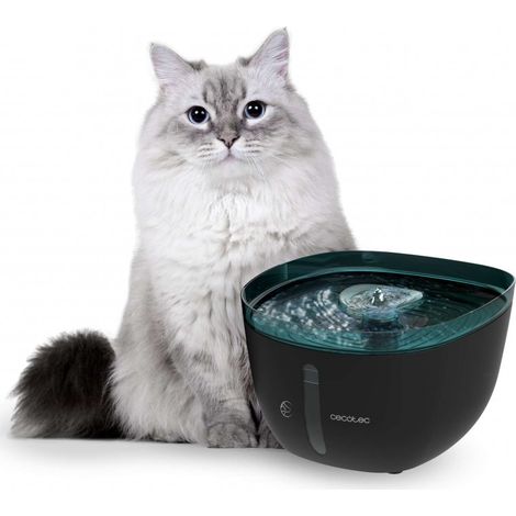 Cecotec Pumba 2200 Refresh Automatischer Trinkbrunnen für Haustiere. Fassungsvermögen of 2 Liter, Inklusive Filter und Licht im Inneren, Sichtbarer Wasserstand de, Geräuschlos, Kaskadendesign, Einfach (1/5)