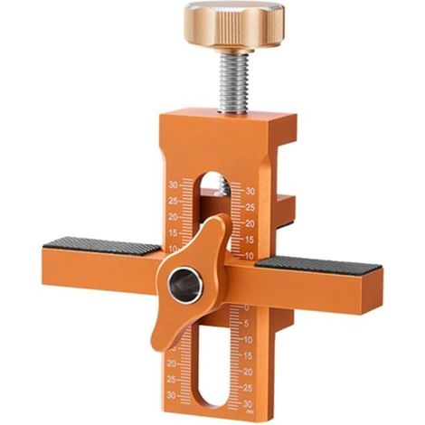 1-teiliger verstellbarer Montageclip zur Positionierung von Schranktüren, orange (1/5)