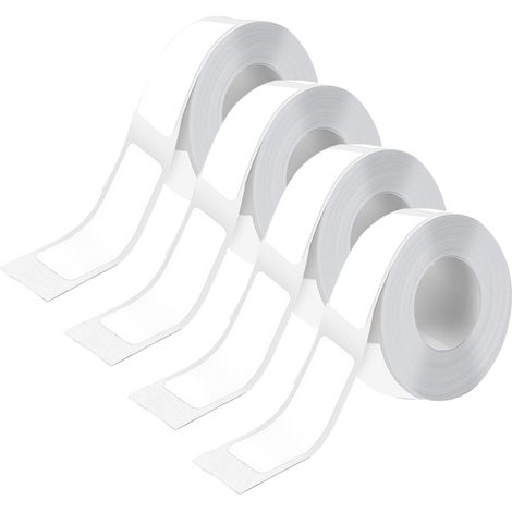 Pack of 4 Small Thermal Printer Labels, 12 x 40 mm, White, Thermal Printer Labels, Self-Adhesive Labels for Inkless Printing (1/5)