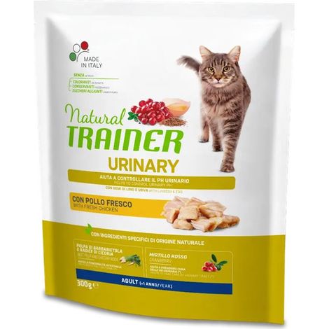 Trainer Natural Cat Urinary Pollo, Semi di Lino e Uova - Sacco Da 300 Gr
