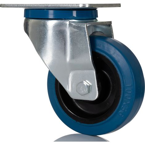 Roulettes industrielles Pivotante RS PRO, Diam 100mm, 180kg ( Prix pour 1 )