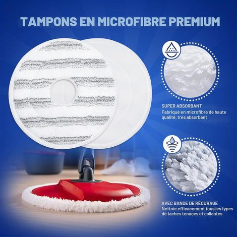 Microfibre – 2 Recharge pour Vileda Spin & Clean REINIGUNGSEIMER prise en main rapide top vente top vente (1/5)
