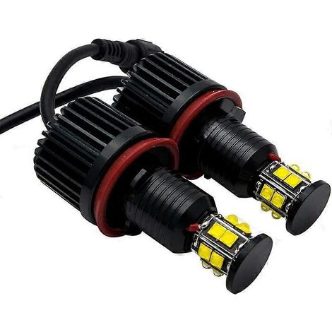 Ampoules LED Angel Eyes sans erreur CanBus 1600 lm 6000 K Blanc E92 E81 E82 E87 E88 E90 E91 E93 E63 E64 E70 1/3/5/7/X/Z