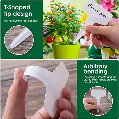 100 étiquettes en plastique pour plantes (1/5)