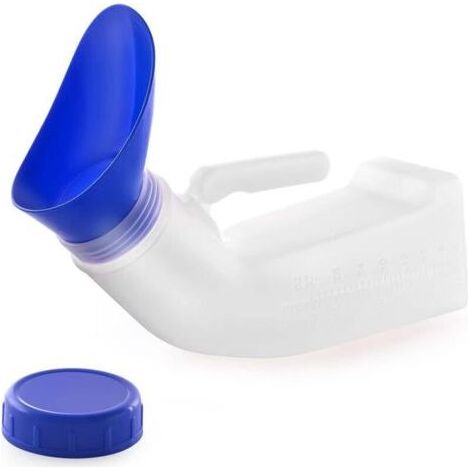 Urinoirs unisexes en plastique pour homme et femme avec bouchon à vis anti-déversement, urinoirs de toilette portables parfaits pour les voyages en voiture, en plein air (1/5)