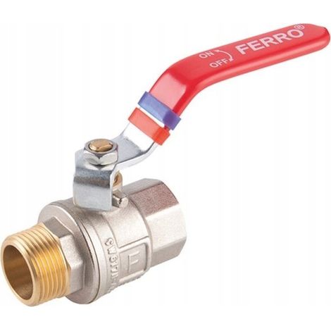 Valvola a sfera ferro kfp11 pressione 30 bar tenuta PTFE (1/3)
