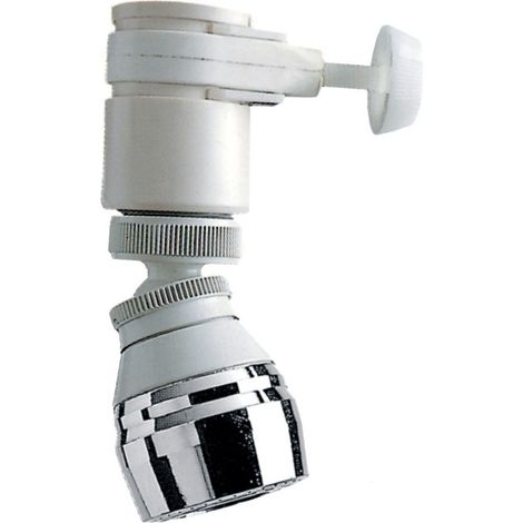 CANNUCCIA PER RUBINETTI CON SNODO DOCCETTA CROMATA CM. 8