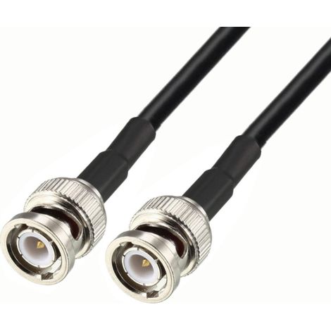 Cavo antenna con connettore BNC / connettore BNC RG58 30 cm