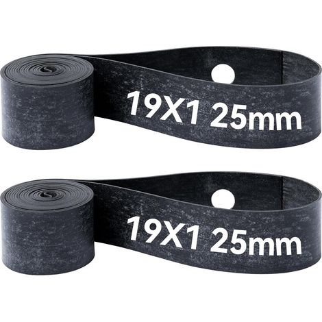 Ruban de jante en caoutchouc pour jante de moto de 19" - 25 mm de large - Protège la roue des pneus intérieurs - Compatible avec différentes motos et véhicules tout-terrain (1/5)