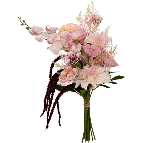 Bouquet di fiori artificiali in seta wild rosa h60cm - Atmosphera créateur d'intérieur