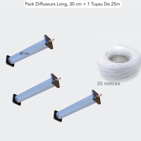 Lot 3 Grands Diffuseurs D'air 30 cm De Long + 1 Tuyau De 25m, Bassin (1/5)
