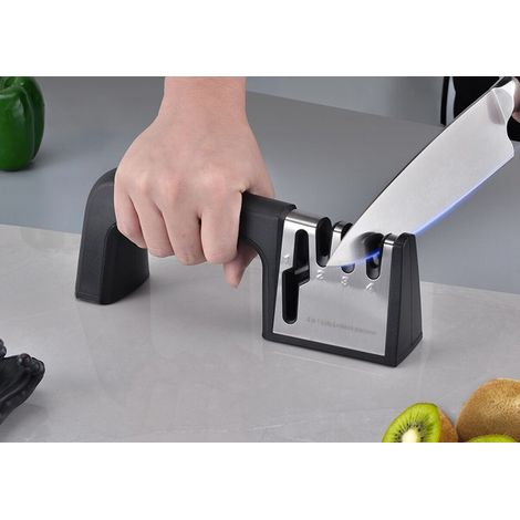 AFFILA COLTELLI MANUALE AFFILATORE 4 IN 1 4 LAME AFFILACOLTELLi FORBICI 13004 (1/5)