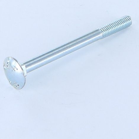 TRCC JAPY tête ronde collet carré M6X50 Filetage partiel Acier zingué-10 pièces