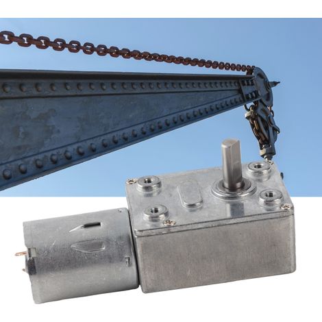 Moteur à courant continu JSX1650-370, moteur de réduction à vis sans fin électrique pour ouvre-porte, treuils miniatures, DC12V, 2 tr/min (1/5)