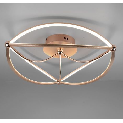 Moderne LED-Deckenleuchte 42 W Charivari Messing Trio Beleuchtung (1/2)
