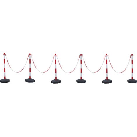 Barrière sécurité RS PRO en ABS Rouge/Blanc ( Prix pour 1 )